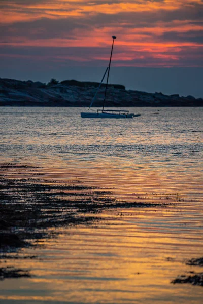 Rockport, Massachusetts 'ten günbatımı sahnesi.