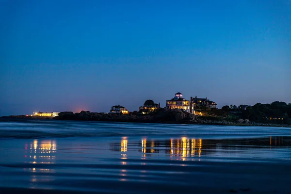 Solnedgång Scen Från Rockport Massachusetts — Stockfoto