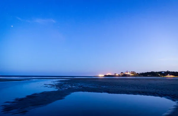 Pôr Sol Cena Rockport Massachusetts — Fotografia de Stock