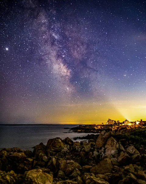 Rockport, Massachusetts 'ten günbatımı sahnesi.