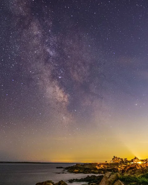 Rockport, Massachusetts 'ten günbatımı sahnesi.