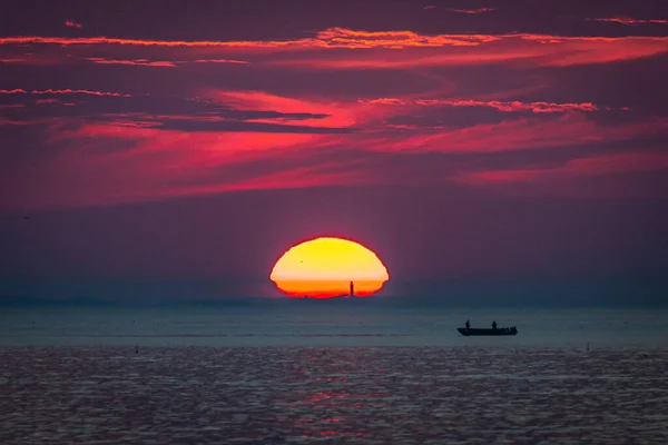 Scena Del Tramonto Rockport Massachusetts — Foto Stock