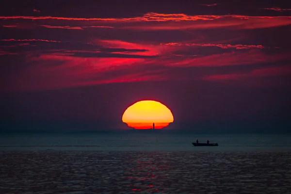 Scena Del Tramonto Rockport Massachusetts — Foto Stock