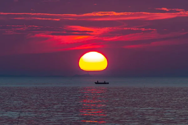 Escena Del Atardecer Desde Rockport Massachusetts — Foto de Stock