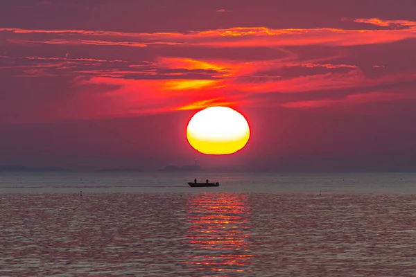 Scena Del Tramonto Rockport Massachusetts — Foto Stock