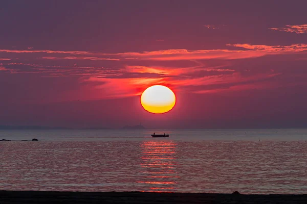 Sonnenuntergangsszene Aus Rockport Massachusetts — Stockfoto