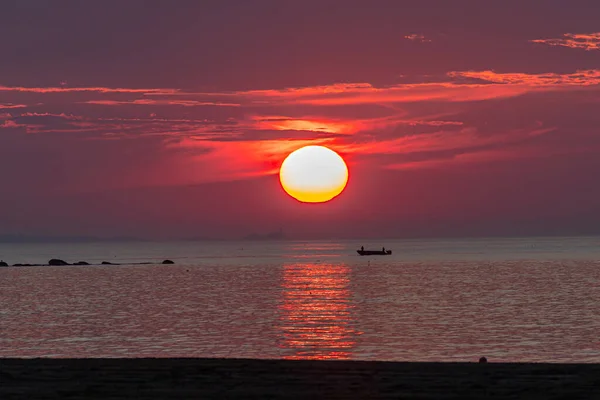 Escena Del Atardecer Desde Rockport Massachusetts — Foto de Stock