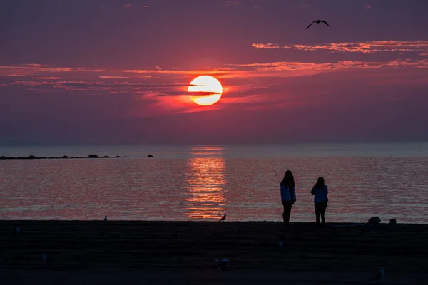 Sonnenuntergangsszene Aus Rockport Massachusetts — Stockfoto