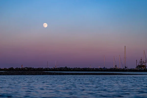 Vía Láctea Cielo Sobre Castillo Rockport Massachusetts — Foto de Stock