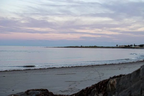 Láctea Céu Acima Castelo Rockport Massachusetts — Fotografia de Stock