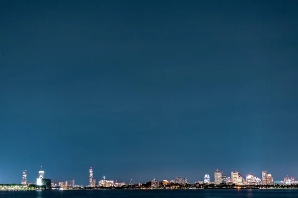 Milky Sätt Himlen Ovanför Slottet Rockport Massachusetts — Stockfoto