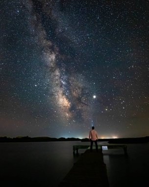 Nantucket yaz gecesi gökyüzü.