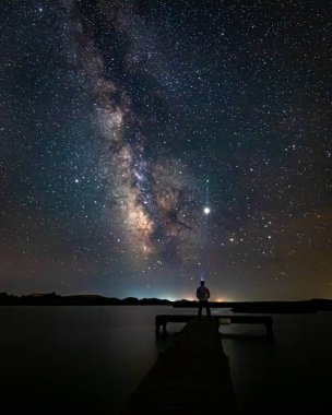 Nantucket yaz gecesi gökyüzü.