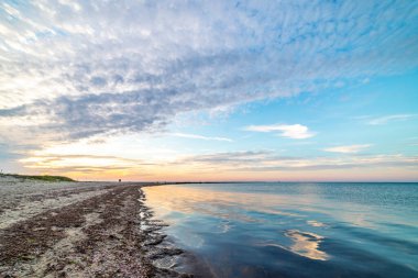 New England Massachusetts yaz günbatımları. 