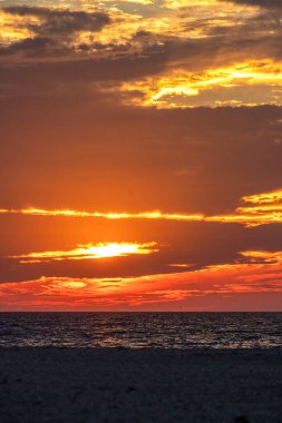 New England Massachusetts yaz günbatımları. 