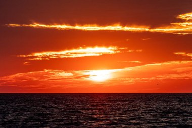 New England Massachusetts yaz günbatımları. 