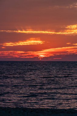 New England Massachusetts yaz günbatımları. 