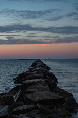 New England Massachusetts yaz günbatımları. 