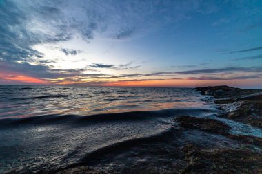 Boston şehir geceleri - uzun süre maruz kalma 