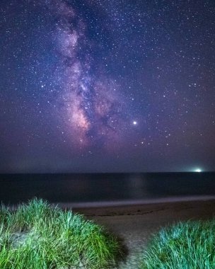 Boston şehir geceleri - uzun süre maruz kalma 