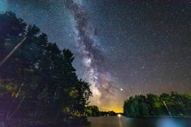 Boston şehir geceleri - uzun süre maruz kalma 