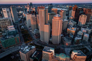 Helikopter Boston hava şehri turuna çıktı.