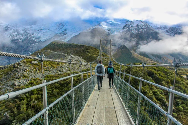 Nueva Zelanda Aventura Viaje Atardecer Parque Nacional Cascadas Del Norte —  Fotos de Stock