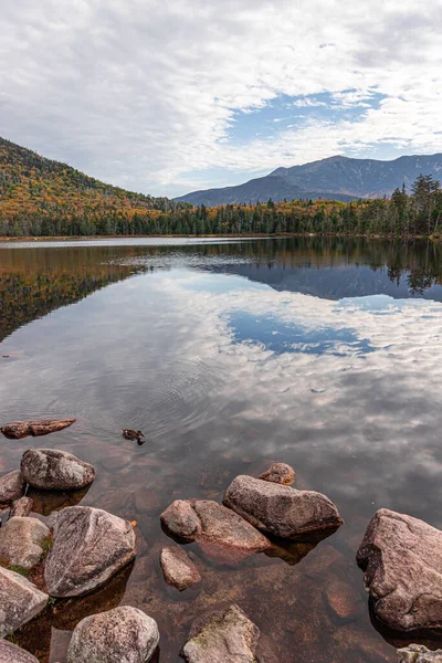 Caminhadas Nas Montanhas Brancas New Hampshire Durante Pico Folhagem Outono — Fotografia de Stock