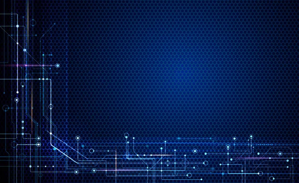 Illustrazione Sfondo Astratto Scheda Circuito Scheda Madre Design Vettoriale Tecnologia — Vettoriale Stock