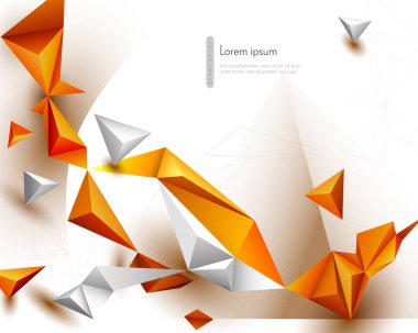  Vektör illüstrasyon Çokgen teknoloji arka plan banner, şablon, Web Tasarım