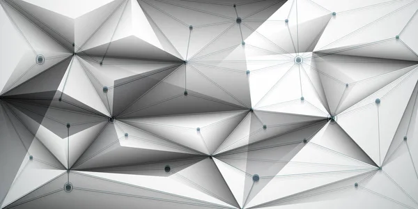 Tecnologia di connessione di rete di progettazione vettoriale su sfondo grigio brillante. Futuristica, scienza, concetto di tecnologia di rete — Vettoriale Stock