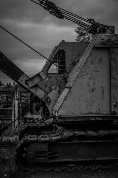 Movedor Terra Contra Céu — Fotografia de Stock