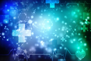 Tıbbi soyut arka plan, ecg arkaplan, tıbbi yapı arka plan