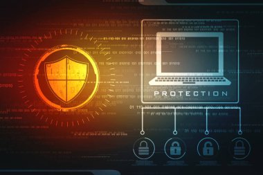 Dijital Soyut Teknoloji Arkaplanı, Fütürist Arkaplan, Siber Uzay Kavramı