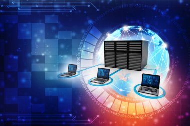 3d görüntüleme Bilgisayar ağı, sunuculu bilgisayar ağı, İnternet İletişim arkaplanı