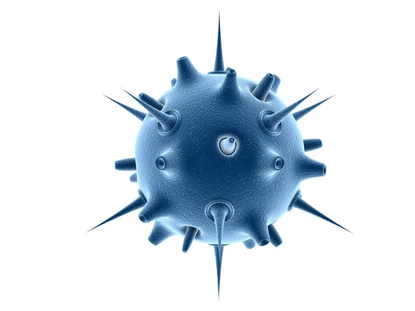 3d rendering Virus bacteria cells in white background, Medical and Healthcare background