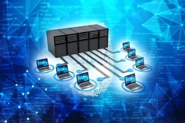 3d görüntüleme Bilgisayar ağı, sunuculu bilgisayar ağı, İnternet İletişim arkaplanı