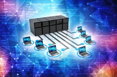 3d görüntüleme Bilgisayar ağı, sunuculu bilgisayar ağı, İnternet İletişim arkaplanı