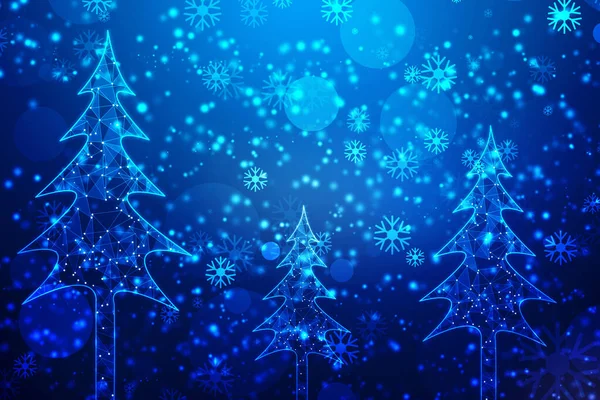 Noel Arkaplanı Kar Taneleri Parlak Işıklar Partiküllerle Dolu Şık Zarif — Stok fotoğraf