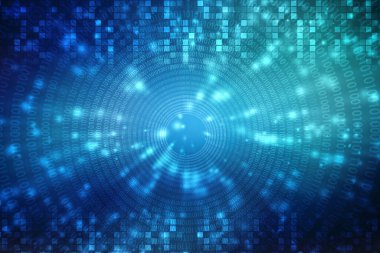 Dijital Soyut Teknoloji Arkaplanı, Fütürist Arkaplan, Siber Uzay Kavramı