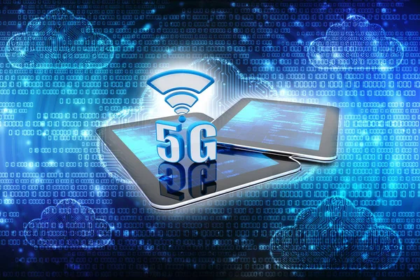 5G Network Internet Mobile Wireless Business concept, 5G internet Connection Concept, Internet Communication Concept