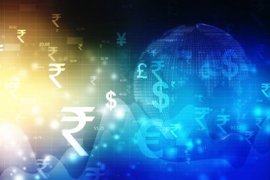 Para transferi. Küresel para birimi. Borsa, Finansal Özgeçmiş. Borsa konsepti, iş ekonomisi geçmişi