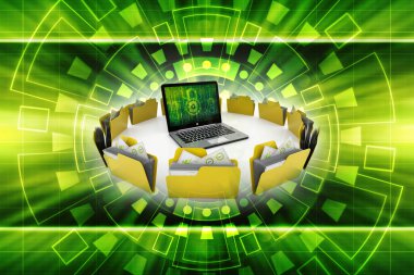 3d görüntüleme Bilgisayar ağı, teknoloji arka planı Bilgisayar ağı, İnternet İletişim arkaplanı