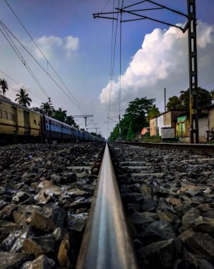 Hindistan 'ın tren yolu, Chakdah' da çekilmiş fotoğraf, Batı Bengal, Hindistan
