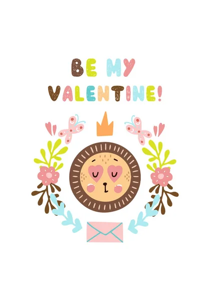 Happy Valentine's day postcard — Stock Vector