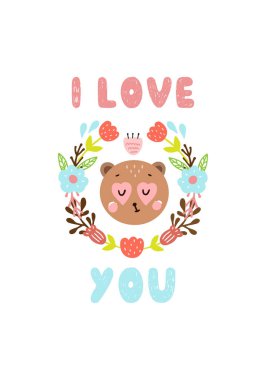 Mutlu Sevgililer günü kartpostal