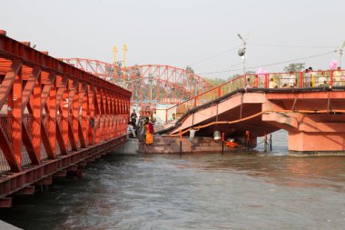 Hindular için en kutsal yer Haridwar, Har Ki Pauri Haridwar, Hindistan 'da Ganj kıyısında ünlü bir ghat. 