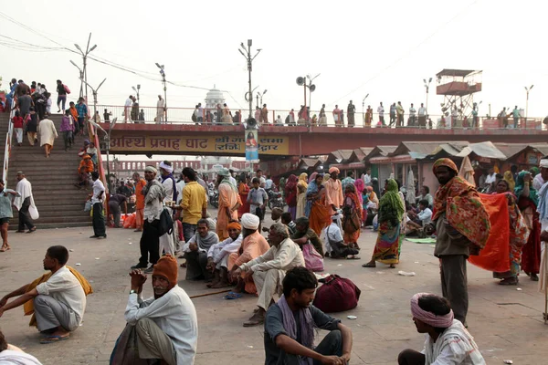 Haridwar Najświętsze Miejsca Dla Hindusów Har Pauri Jest Słynnym Ghat — Zdjęcie stockowe