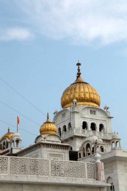 Tarihsel Sikh Banglasahib Gurudwara, ibadet evi, en iyi turist, hac mekanı, Yeni Delhi, Hindistan 