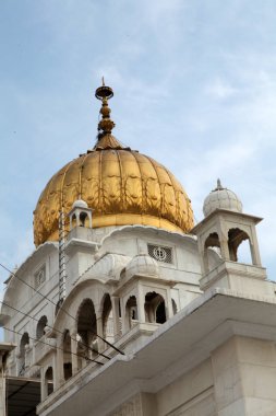 Tarihsel Sikh Banglasahib Gurudwara, ibadet evi, en iyi turist, hac mekanı, Yeni Delhi, Hindistan 